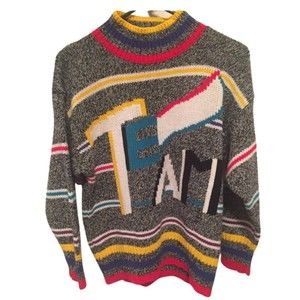 Women’s Vintage JJ Fargo Knit Team Sweater Size M